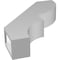 Ekena Millwork 3-in. W x 14-in. D x 18-in. H Ridgewood Architectural Grade PVC Knee Brace BRCP03X14X18RID - alternate 2